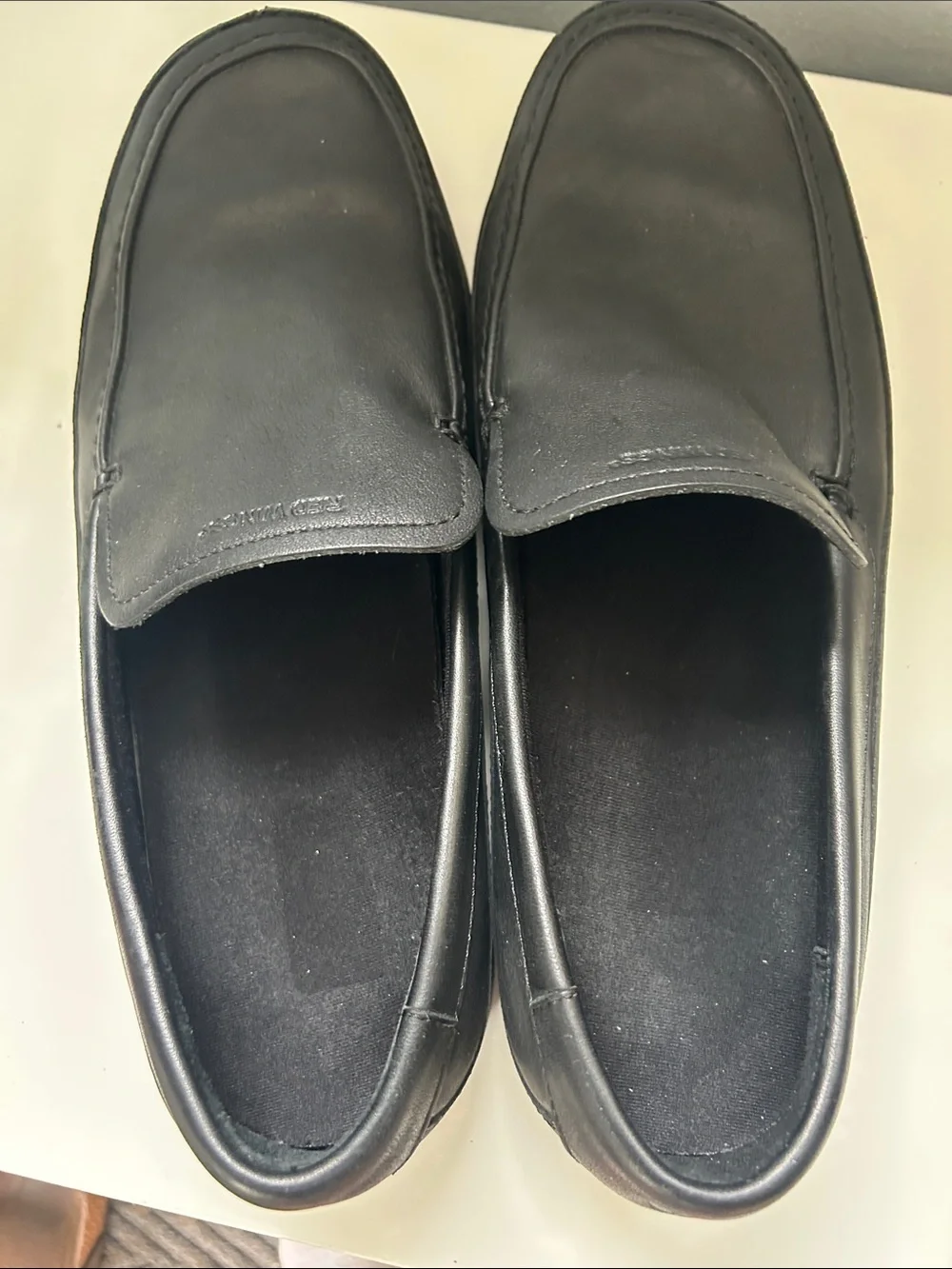 Red Wing Black Leather Slip-On Loafers for Men